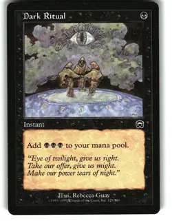Magic the Gathering - Mercadian Masques Dark Ritual 1999 129 Common - Image 1