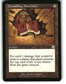 Magic the Gathering - Mercadian Masques Crumbling Sanctuary 1999 292 Rare - Image 1