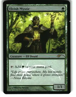 Magic the Gathering - FNM Promos Elvish Mystic 2 Promo Foil - Image 1