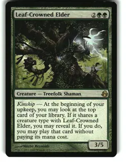 Magic the Gathering - Morningtide Leaf-Crowned Elder 2008 128 Rare - Image 1