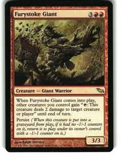 Magic the Gathering - Shadowmoor Furystoke Giant 2008 93 Rare - Image 1