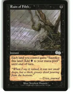 Magic the Gathering - Urza's Saga Rain of Filth 1998 151 Uncommon - Image 1