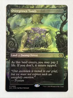 Overgrown Tomb - Borderless Foil - Lorwyn Eclipsed - Magic the Gathering - Image 1