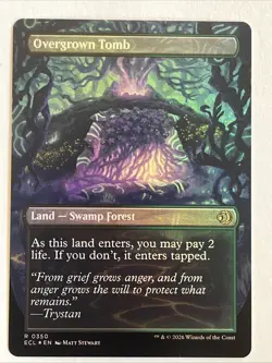 Overgrown Tomb - Borderless Foil - Lorwyn Eclipsed - Magic the Gathering - Image 2