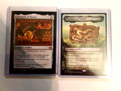 mtg 2 chronicle of victory 1 regular 1 borderless both mythic artifact n/m. - Image 1