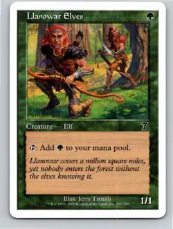Magic the Gathering Llanowar Elves 7th Edition MTG Free Shipping! - Image 1