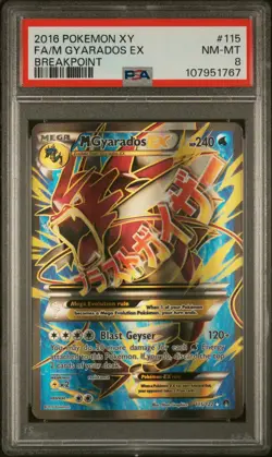 2016 Pokemon Xy Breakpoint M Gyarados EX Fa Breakpoint PSA 8 #115 - Image 1