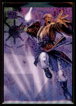 2025 Topps Chrome Star Wars Galaxy PURPLE Mace Windu #31 /125 - Image 1