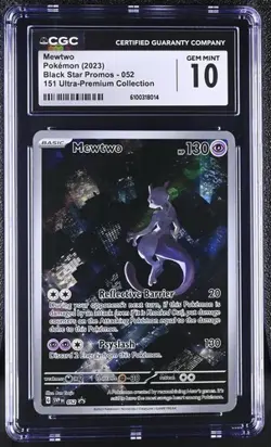 Mewtwo (Batman) *CGC 10* Illustration Rare *151 UPC Promo* #52 *2023* Pokemon - Image 1