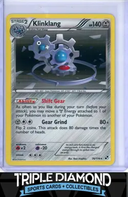 2011 Pokemon Black & White #76/114 Klinklang Holo F686 - Image 1