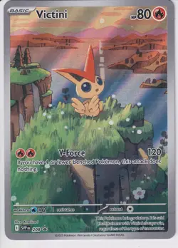 Pokemon Victini SVP 208 Promo Black Bolt/White Flare Rare NM/MINT - Image 1
