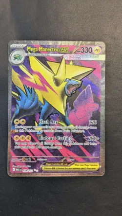 Mega Manectric ex 158/132 Ultra Rare Mega Evolution Pokemon Pack Fresh - Image 1