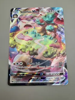 Pokemon Snorlax VMAX Full Art Ultra Rare Holo 142/202 Swsh01: Sword & Shield - Image 2
