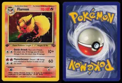 Flareon 3/64 Rare Jungle Holo 1st Edition Pokemon - Image 3