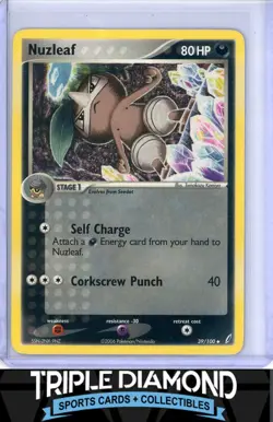 2006 Pokemon EX Crystal Guardians #39/100 Nuzleaf F685 - Image 1