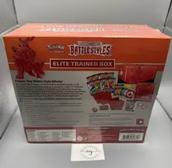 POKEMON ELITE TRAINER BOX ETB BATTLE STYLES RED NEW SEALED - Image 2