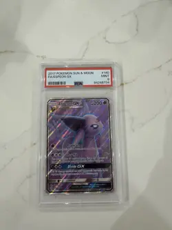2017 Pokemon Sun And Moon Espeon Gx Full Art PSA 9 - Image 1