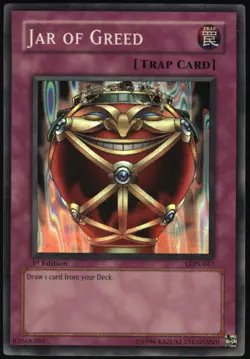 Yu-Gi-Oh! - Jar of Greed 2003 LON-047 Super Rare 1st Edition - Image 1
