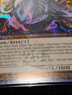 Yu-Gi-Oh! TCG Vanquish Soul Caesar Valius Quarter Century Secret Rare RA04-EN046 - Image 3