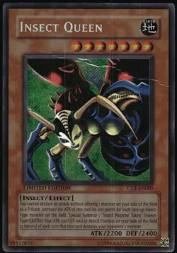 Yu-Gi-Oh! - 2004 Tins Insect Queen 2004 CT1-EN005 Secret Rare Limited Edition - Image 1