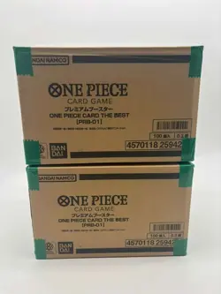 Lot of (2) One Piece Japanese PRB-01 The Best Booster Box Case Sealed - Image 1