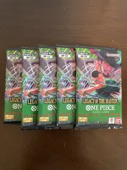 One Piece Legacy Of The Master OP-12 Five 5 Booster Packs Lot English C - Image 1