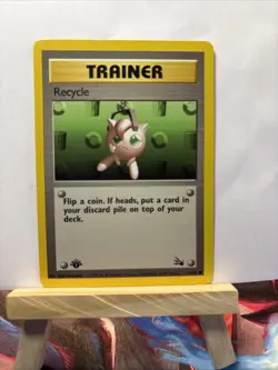 💥 1st Edition Trainer Recycle 61/62 | Fossil Set 1999 | Pokemon Vintage Card - Image 1