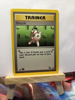 💥 1st Edition Trainer Recycle 61/62 | Fossil Set 1999 | Pokemon Vintage Card - Image 2