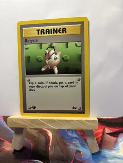 💥 1st Edition Trainer Recycle 61/62 | Fossil Set 1999 | Pokemon Vintage Card - Image 3