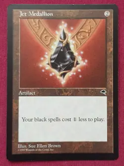 Magic The Gathering TEMPEST JET MEDALLION artifact card MTG - Image 1