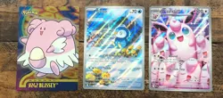 Pokemon Card LOT of 3 Wigglytuff Piplup Phantasmal Flames + Blissey - Image 1