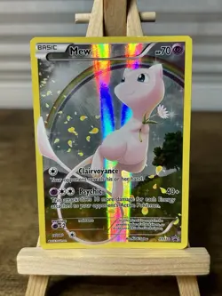 Pokemon TCG Mew XY110 Full Art Holo Black Star Promo Card 2016 - Image 1