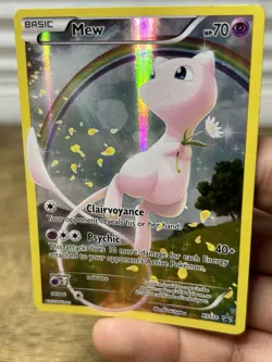 Pokemon TCG Mew XY110 Full Art Holo Black Star Promo Card 2016 - Image 3