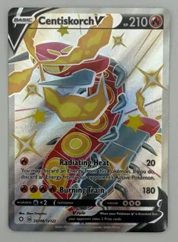Centiskorch V SV108/SV122 Shining Fates NM Pokemon Card TCG - Image 1