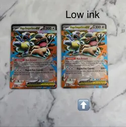 ERROR Mega Kangaskhan ex Holo Mega Evolutions Pokemon card 104/132 Low Ink Error - Image 1