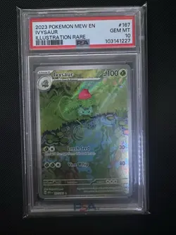 Pokemon TCG Ivysaur Scarlet & Violet 151 Card IR #167/165 Psa 10 - Image 1