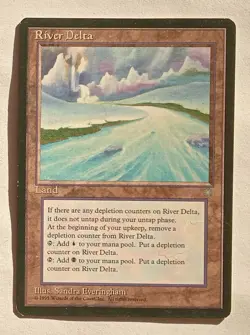 Magic MTG - River Delta - Ice Age - LP - Image 1