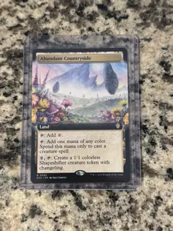 Abundant Countryside ** Extended Art ** Commander: Lorwyn Eclipsed - NM MTG - Image 1