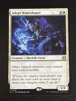 MTG Lorwyn Eclipsed Adept Watershaper 0003 NM Rare - Image 1