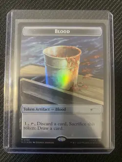 Blood Token Foil Secret Lair Drop Jaws Magic: The Gathering - Image 1