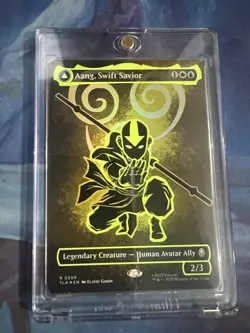 Aang, Swift Savior (Borderless) (Neon Ink Foil) Avatar: The Last Airbender Foil - Image 1