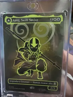 Aang, Swift Savior (Borderless) (Neon Ink Foil) Avatar: The Last Airbender Foil - Image 3