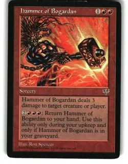 Magic the Gathering - Mirage Hammer of Bogardan Rare 1996 - Image 1