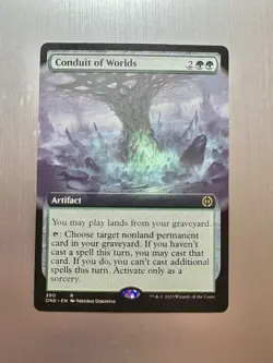 Conduit Of Worlds - 390 - MTG: Phyrexia: All Will Be One - Rare - Extended Art - Image 1