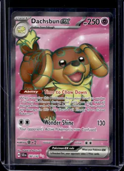 2024 Pokemon Stellar Crown Dachsbun ex #160/142 - Image 1