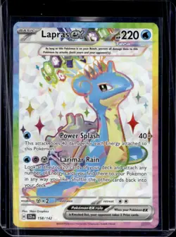 2024 Pokemon Stellar Crown Lapras ex #158/142 - Image 1