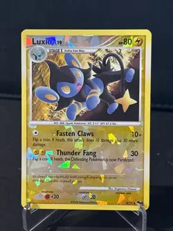 Luxio 8/17 Cracked Ice Holo- Pop Series 8- Vintage Pokemon Singles- NM - Image 1