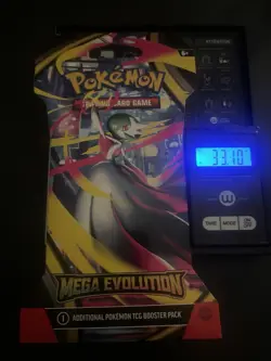 (VERY HEAVY) 33.10g Pokemon TCG Mega Evolution Sleeved Booster Pack (SEALED)✅ - Image 1