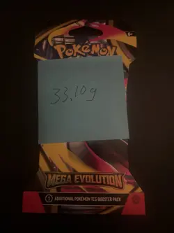 (VERY HEAVY) 33.10g Pokemon TCG Mega Evolution Sleeved Booster Pack (SEALED)✅ - Image 3
