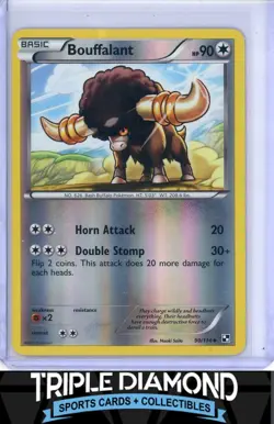 2011 Pokemon Black and White #90/114 Bouffalant Reverse Holo F693 - Image 1